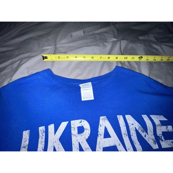 Ukraine Flag Jersey Design Unisex Crewneck Sweatshirt 2XL Pre-Owned VGC - Picture 7 of 12
